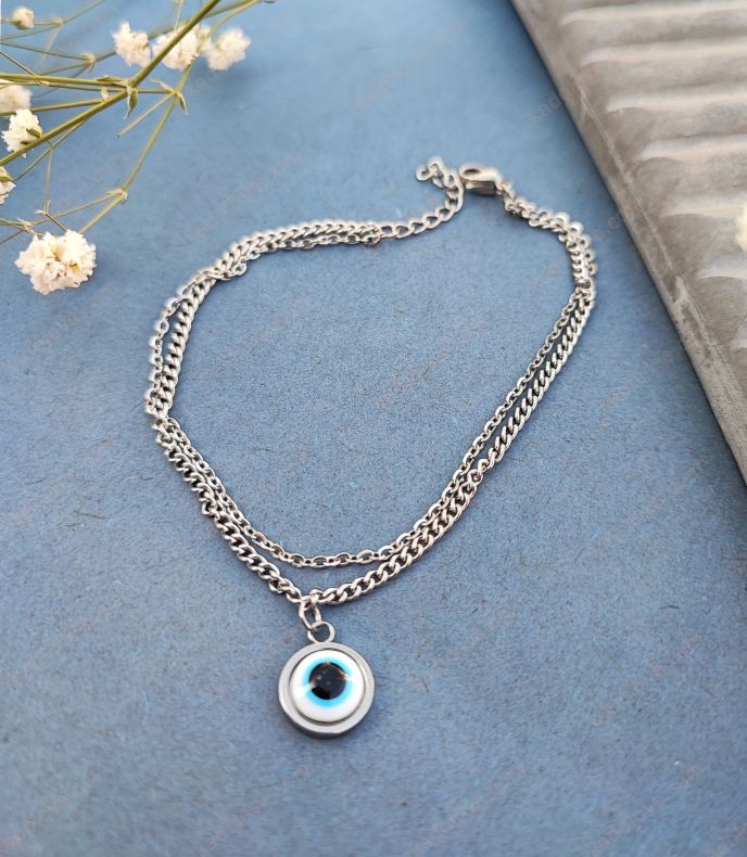 دستبند چشم نظر دستبند چشم نظر دخترانه استیل