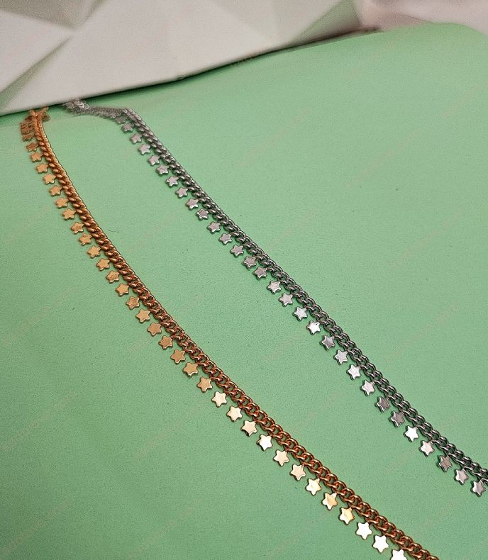 آویز ستاره پابند آینه ای ستاره ای