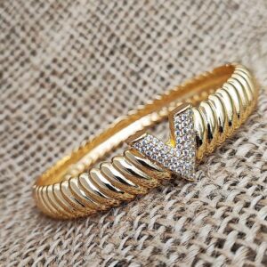 بنگل استیل زنانه مشابه طلا