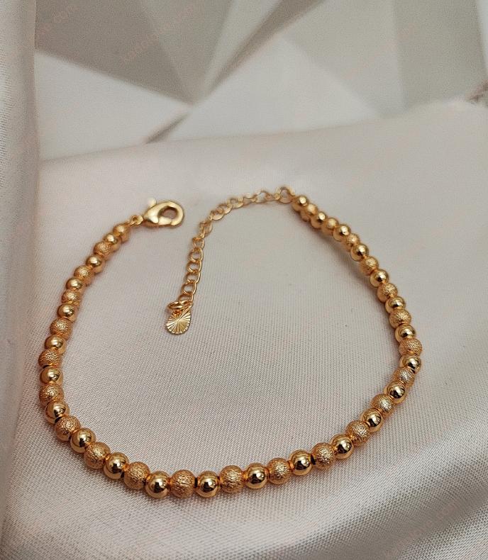 توپی طلایی درشت پابند استیل توپی درشت