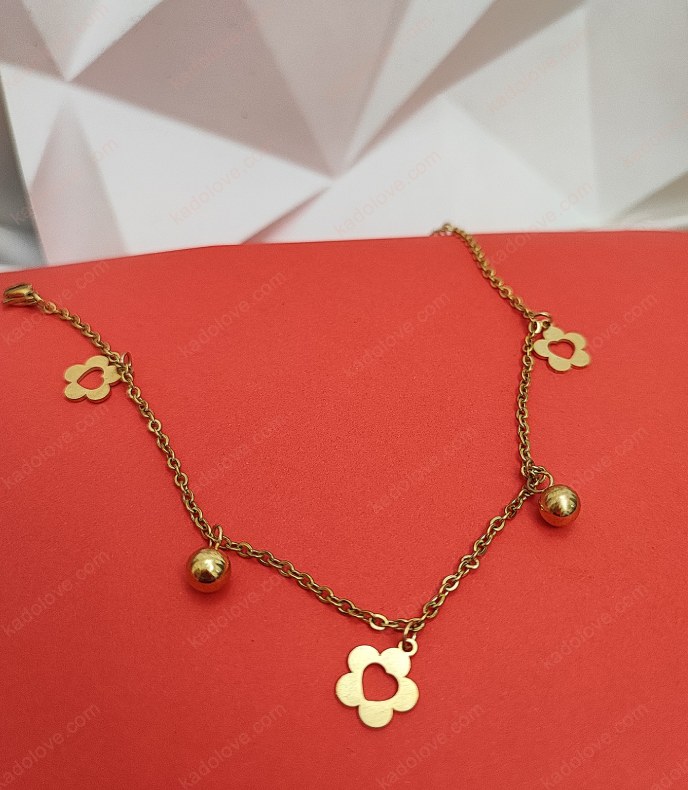 پابند گل پابند استیل دخترانه جدید